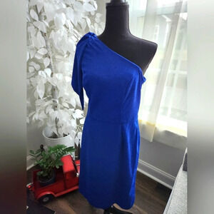 Addison Evenings Shimmering Navy Blue Dress Size 10